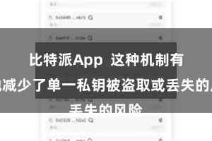 比特派App 这种机制有用地减少了单一私钥被盗取或丢失的风险